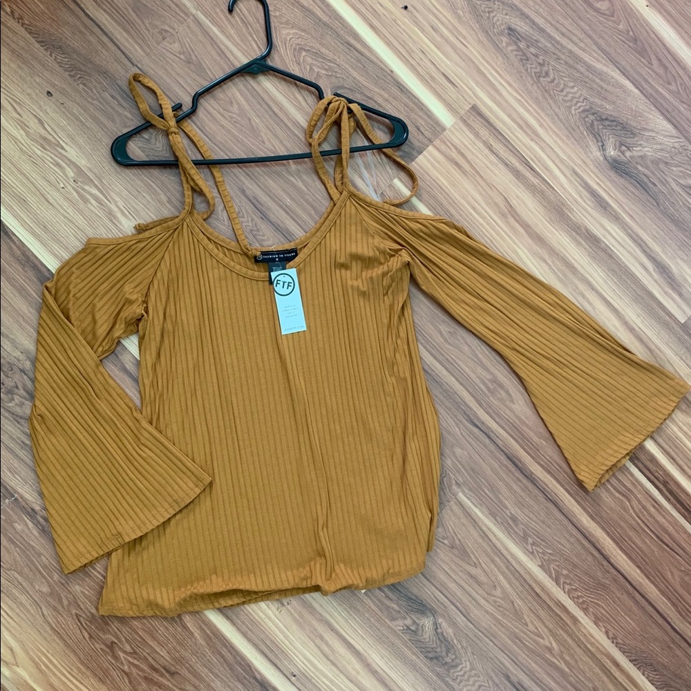 Mustard yellow blouse